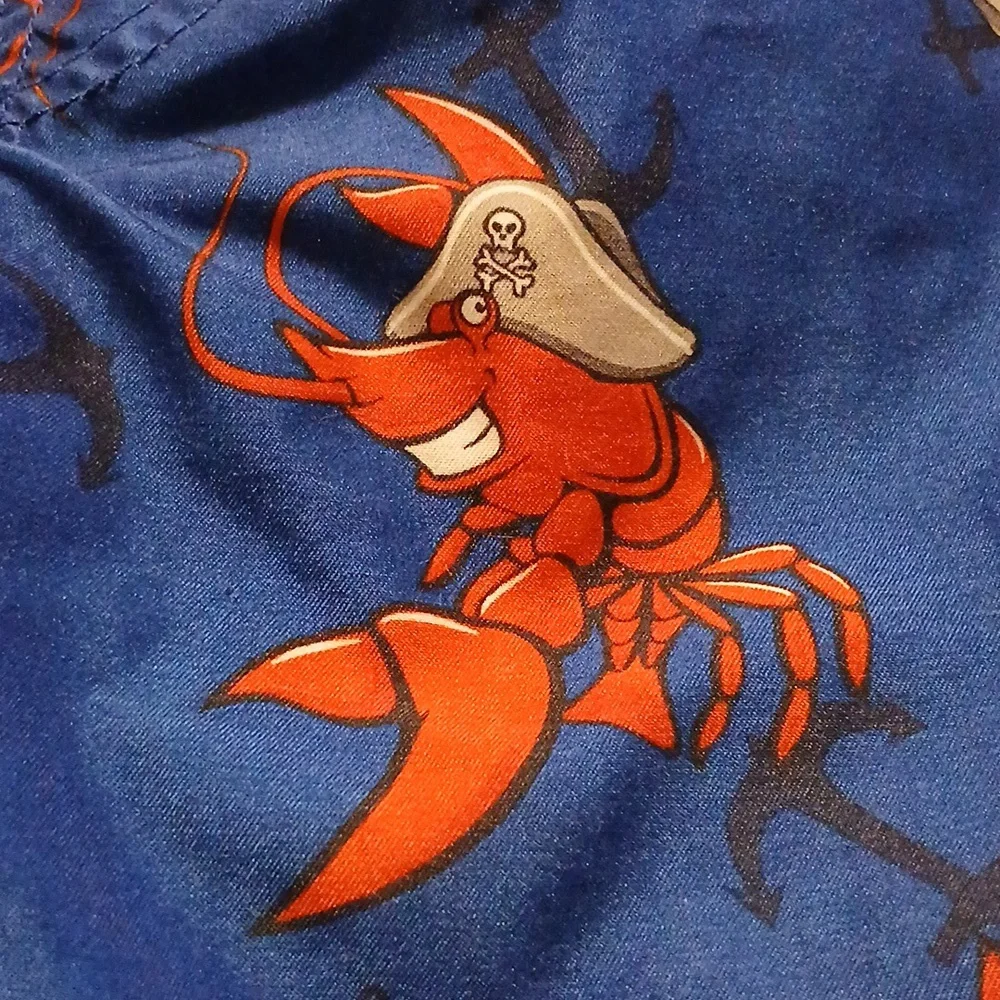 The Children's Place Pirate Lobster Boys Swim Trunks S
